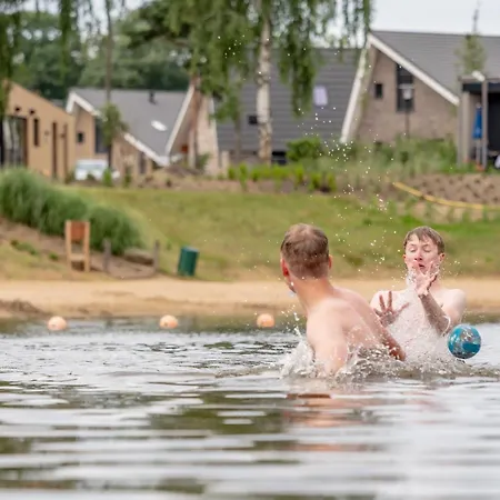 Houseboat With A View Over The Leukermeer, On The Edge Of A Holiday Park