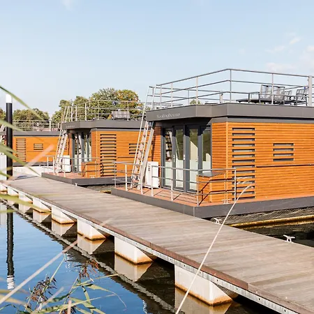 Houseboat With A View Over The Leukermeer, On The Edge Of A Holiday Park