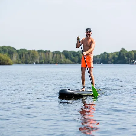 Houseboat With A View Over The Leukermeer, On The Edge Of A Holiday Park *