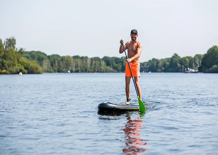Houseboat With A View Over The Leukermeer, On The Edge Of A Holiday Park *